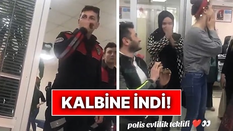 Nabızlar Yükseldi: Polislerle Anlaşarak Yaptığı Evlilik Teklifiyle Yürekleri Hoplattı