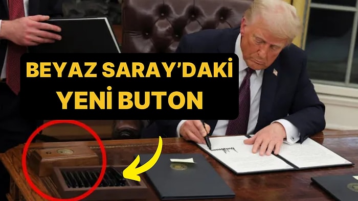 Donald Trump Beyaz Saray'daki İlk Değişikliği Yaptı: Biden'ın Kaldırdığı 'Buton' Geri Geldi