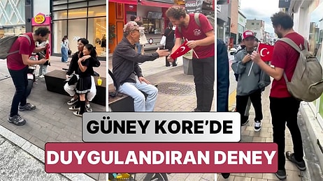 Bir İçerik Üreticisi Güney Kore'de İnsanlara Bayrağımızı Göstererek Hangi Ülkeye Ait Olduğunu Sordu