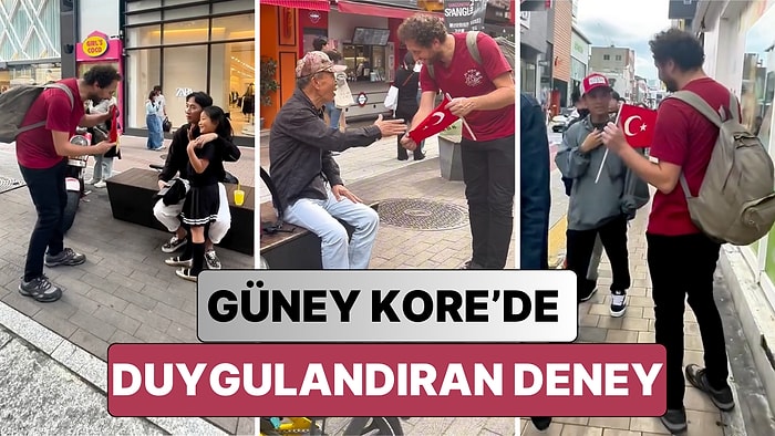 Bir İçerik Üreticisi Güney Kore'de İnsanlara Bayrağımızı Göstererek Hangi Ülkeye Ait Olduğunu Sordu