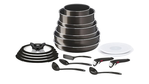 2. Tefal L15099 Ingenio Titanyum 2X XL Intense Maxi Tava ve Tencere Seti 19 Parça