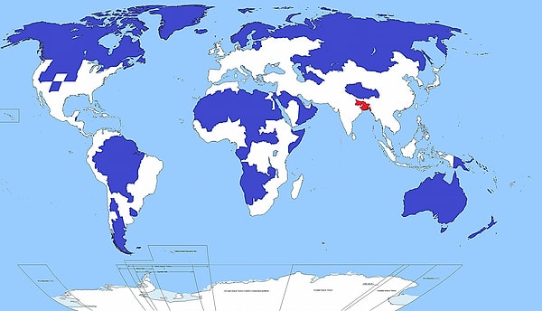 3. Haritadaki kırmızı alanda, mavi alanlardan çok daha fazla kişi yaşıyormuş!