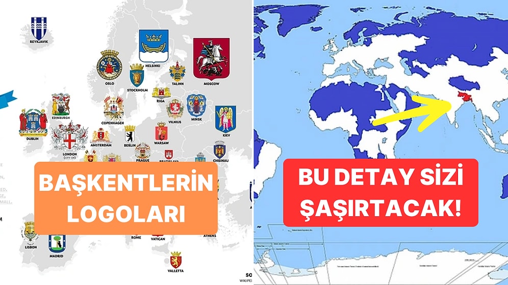 İncelemelere Doyamayacağınız Bu 10 Harita Hayata Bakış Açınızı Değiştirebilir!