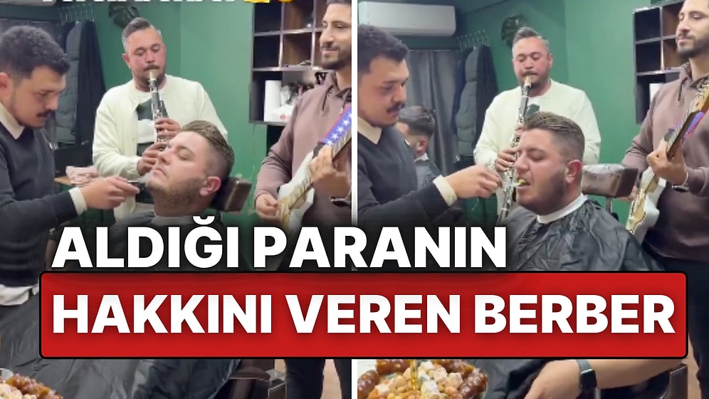 Tıraş Keyfi Şova Dönüştü! Muğla’da Bir Berberden Müzikli ve İkramlı Hizmet