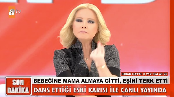 Müge Anlı ise birini bez diğerini de mama bahanesiyle kandıran 33 yaşındaki Samet'in 6 çocuk babası olmasına rağmen düzenli bir işte çalışmamasına fena öfkelendi.