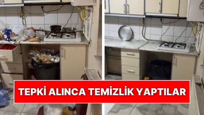 Mutfaklarının Dağınıklığıyla Tepki Alan Gençler Yorumlara Dayanamayıp Temizlik Yaptı