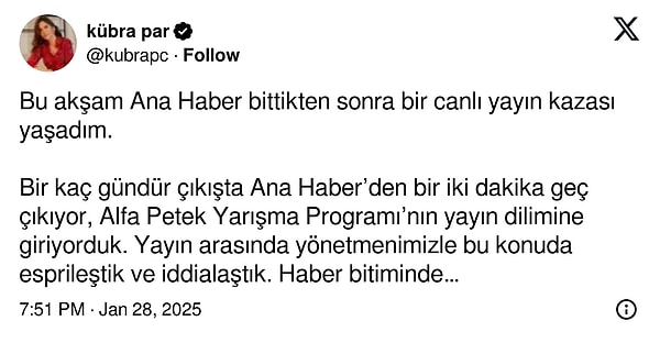 Kübra Par'dan gündem olan hareket nedeniyle açıklama geldi 👇