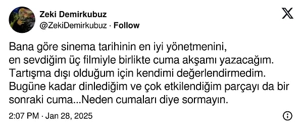 Cumayı merakla bekliyoruz!