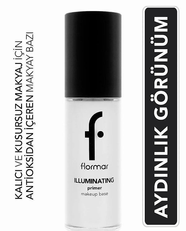 10. Flormar Antioksidan İçeren Aydınlatıcı Makyaj Bazı - Illuminating Primer Make-Up Base - 001 - 8690604164660