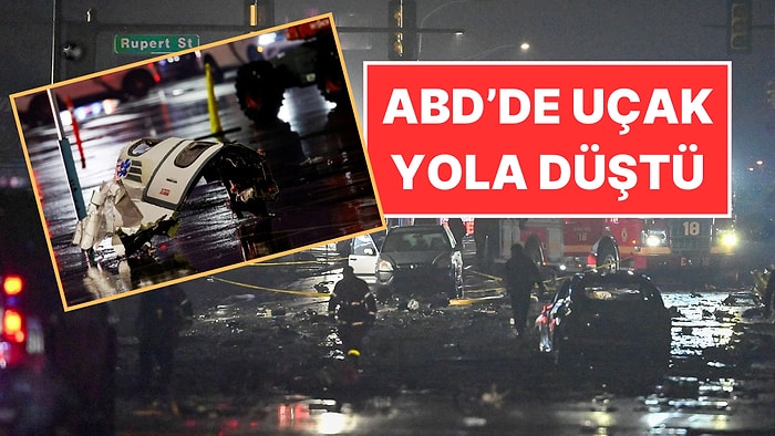 ABD'de Bir Uçak Yola Düştü! Ülkede Bir Haftada İkinci Havacılık Felaketi