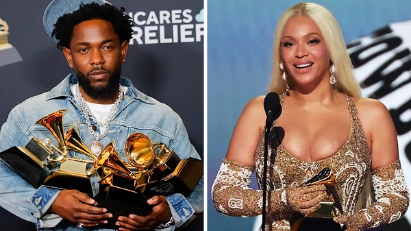 Gecenin en prestijli ödülü olan "Yılın Albümü" ödülünü Beyonce alırken, Kendrick Lamar da beş farklı adaylıktan kazandığı ödüllerle geceyi domine etti.