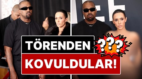 Grammy'e Transparan File Giyip Tüm Vücudunu Sergileyen Bianca Censori ve Kanye West Skandalı Damga Vurdu!