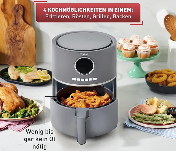 Tefal EY111B Ultra Fry sıcak hava fritözü Air Fryer