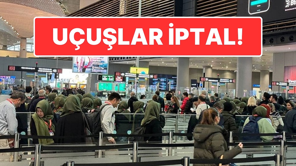 Uçuşu Olanlar Dikkat: İstanbul Havalimanı’nda Uçuşlara Kar Engeli