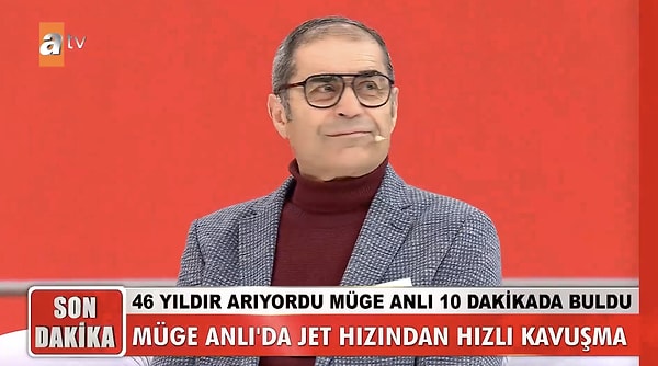 Kızına yıllar sonra "merhaba" diyen Hüseyin Bey, "Sesini duymak çok mutlu etti beni, haksızım biliyorum. Duygulandım çok, 46 yıldır çok düşündüm çok ağladım. Seni düşünmekten bulmaya çalışmaktan beynimde tümör oluşmuştu. Seni hiçbir zaman unutan bir baba olmadım. Seni bunca zaman aramadım baba olarak haksızlık ettim, ama bunu seninle konuşmak isterim. Beni baba olarak kabul etmeni istiyorum" ifadelerini kullandı.