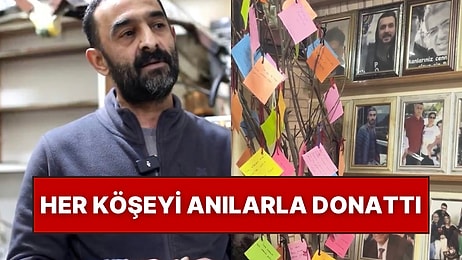 6 Şubat Depremlerinde İkiz Kardeşini Kaybeden Vatandaş Onun Anısına Çay Evi Açarak Fotoğraflarıyla Donattı