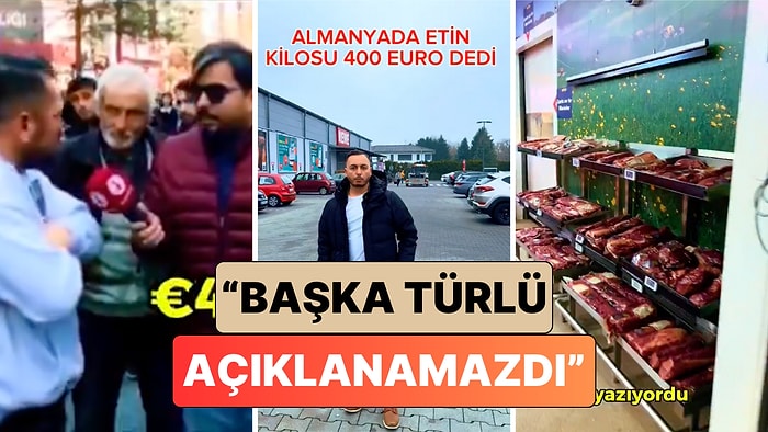 Almanya'da Yaşayan Bir Gurbetçi Sokak Röportajlarında Söylenen Akılalmaz Fiyatların Sırrını Çözdü