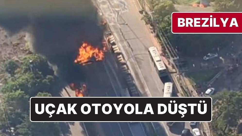 Brezilya’da Uçak Otoyola Düştü: 2 Kişi Öldü, 2 Kişi de Yaralandı