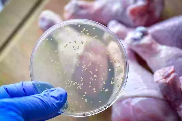 Çiğ tavuk, Salmonella ve Campylobacter gibi ölümcül bakteriler barındırabilir. Normalde bu tür bir deney yapan birinin çoktan hastanelik olması gerekirdi. Ancak John, hala sağlıklı olduğunu iddia ediyor!