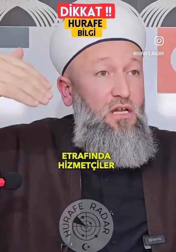 “Yorulmuyorsun da uçarak gelip gidiyorsun, yanında da hizmetçiler var” cümlesini de kurdu.