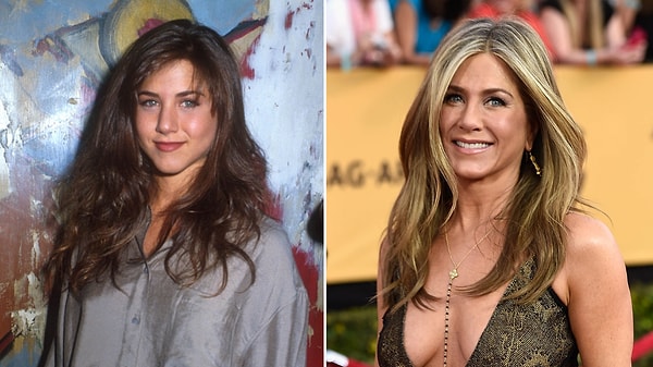 Jennifer Aniston'ın yıllar önceki utangaç pozlarında bir "Hale" havası var.