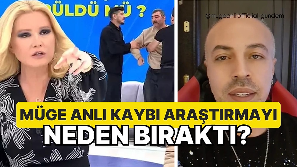 Ali Yanıç Olayında Stüdyo Konuğu Olan Erhan, Müge Anlı'nın Kaybı Araştırmayı Neden Bıraktığını Açıkladı!