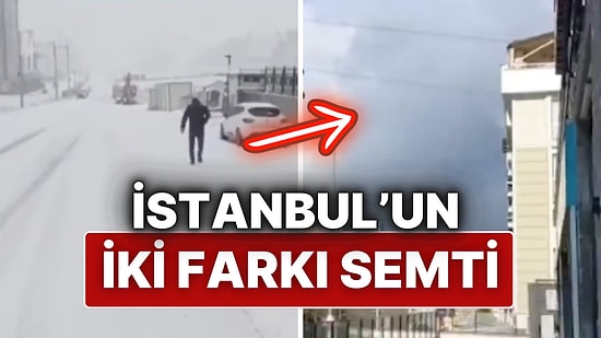 İstanbul’un İki Ucu: Hadımköy'de Kar, Pendik'te Güneş!