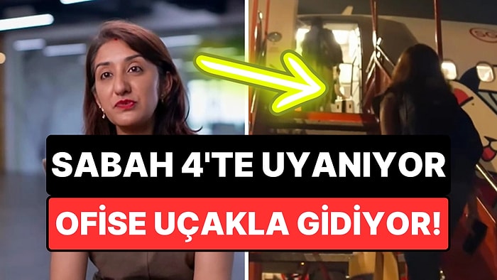 Kiralar Yüksek Olduğu İçin Ev Tutmak Yerine İş Yerine Uçakla Gidip Gelen Kadın