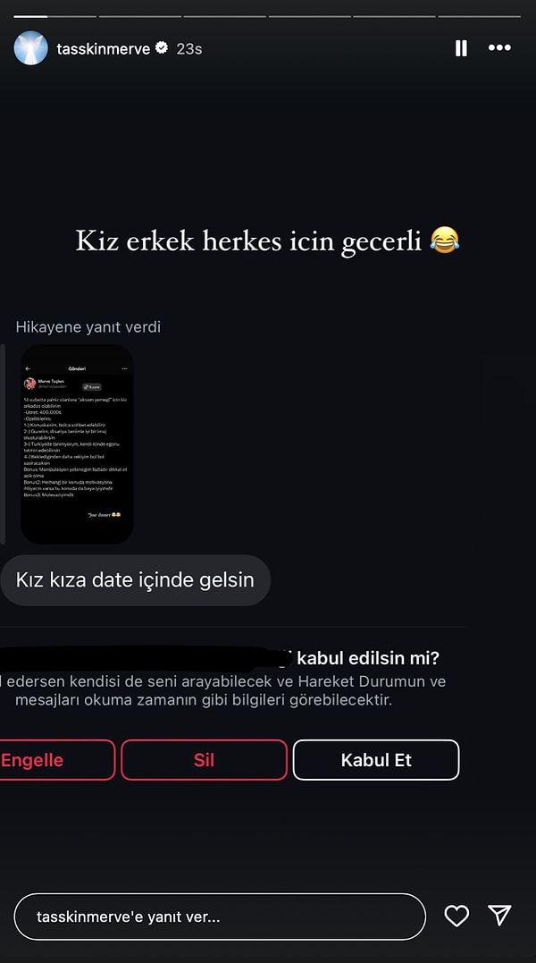 Cinsiyet kriterinin olmadığının altını çizerken👇