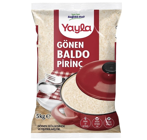 9. Yayla Gönen Baldo Pirinç (5 kg)