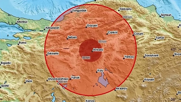 Afet ve Acil Durum Yönetimi Başkanlığı (AFAD), Ankara’da 3.5 büyüklüğünde deprem meydana geldiğini bildirdi.