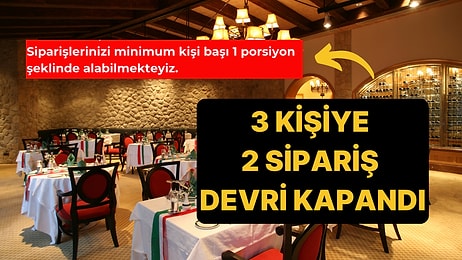 Restoranlarda Sipariş Verme Zorunluluğu: Arkadaşınızın Yanında 'Boş Boş' Oturamayacaksınız!