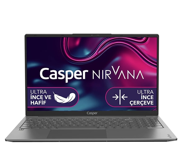 Casper Nirvana X600.1270-DF00X-G-F Intel Core i7 12700H 32GB 1TB SSD Freedos 15.6" Taşınabilir Bilgisayar