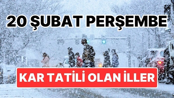 Yarın Okullar Tatil mi? 20 Şubat 2025 Perşembe Günü Kar Tatili Olan İller Hangileri?