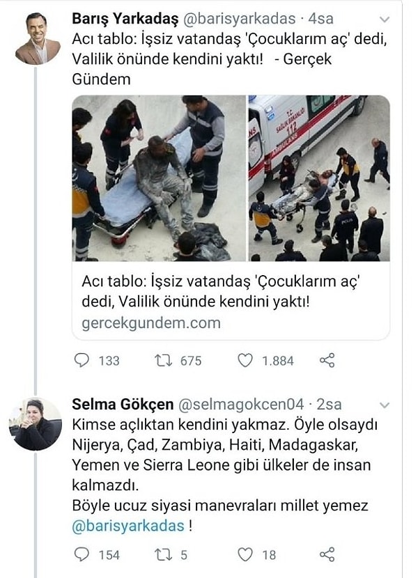 Eylemcinin ekonomik durumunu çok da kötü olmadığını göstermek için fi tarihinden bir paylaşımı bulunur, şahsin hainmetre değerleri bir kesim üzerinde daha da yükselirdi.