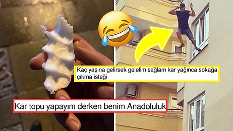 Yağan Karı Görünce Heyecanlarını Saklayamayan Twitter Kullanıcıları