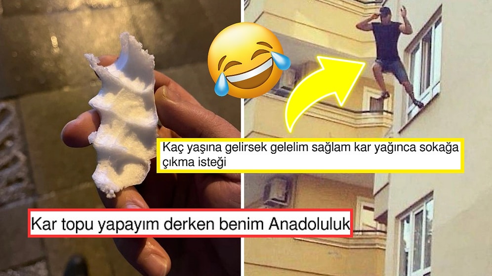 Yağan Karı Görünce Heyecanlarını Saklayamayan Twitter Kullanıcıları