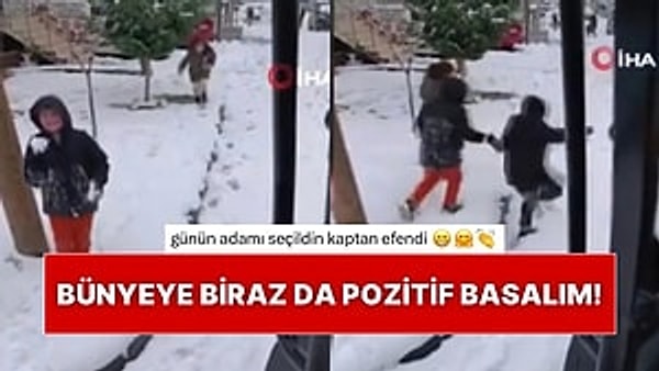 İstanbul’da günlerdir ara ara devam eden kar yağışları, özellikle çocuklar için eğlenceli anlara vesile oluyor.