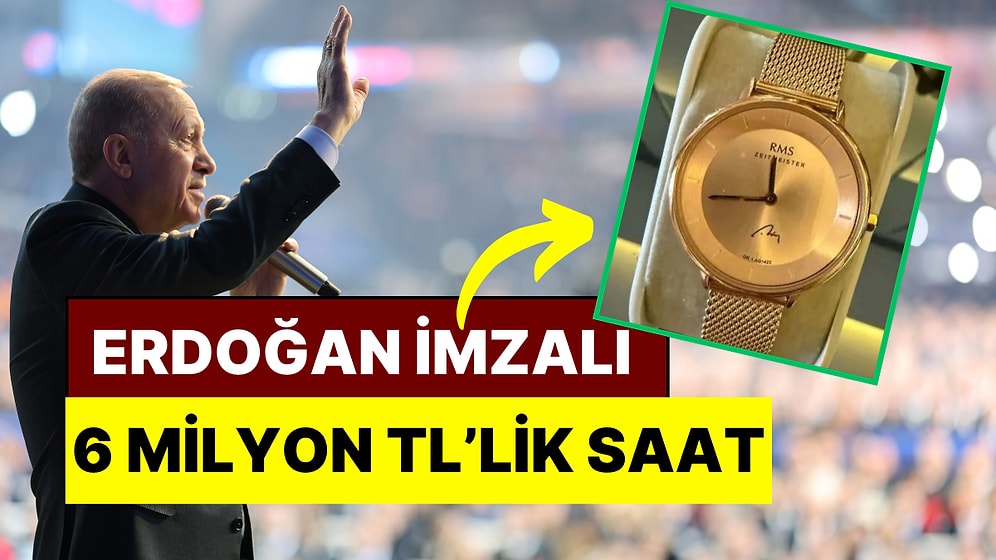 AKP Kongresinde Bin 607 Delegeye Cumhurbaşkanı Erdoğan İmzalı 6 Milyon Liralık Özel Saat Hediye Edildi