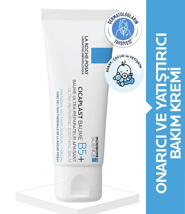 11. La Roche Posay Cicaplast Baume B5+ Onarıcı ve Yatıştırıcı Bakım Krem 40 ml