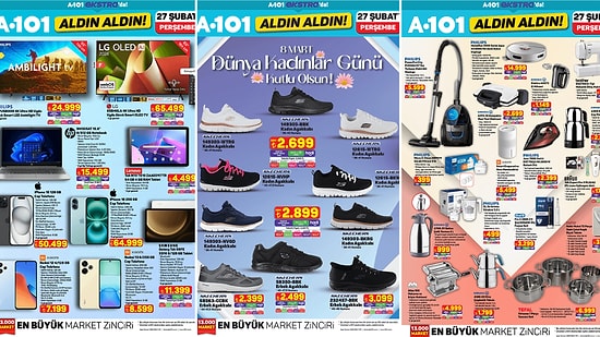 A101'e iPhone 16 Geliyor! 27 Şubat 2025 A101 İnternete Özel Aldın Aldın Kataloğu