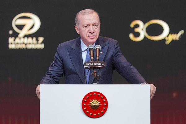 Cumhurbaşkanı Erdoğan, Haliç Kongre Merkezi'nde "Kanal 7'nin 30. Kuruluş Yıl Dönümü" programına katıldı.