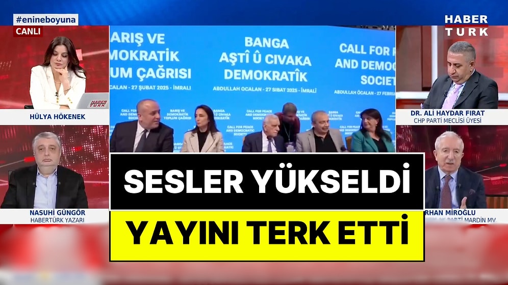 AKP'li İsim Habertürk Canlı Yayınını Terk Etti