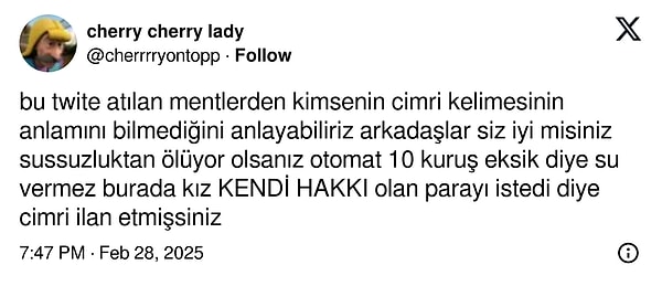 X ahalisi ikiye bölündüğüne göre iş size düştü. Sizce bu kullanıcı cimri mi değil mi? Yorumlarda buluşalım!