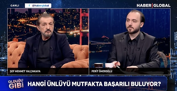 "Bir şeyleri de bize bıraksın. En yakışıklısın zaten, filmlerde oynuyorsun, çok iyi ve çok güzel aktörsün, yemeği de bırak biz yapalım."