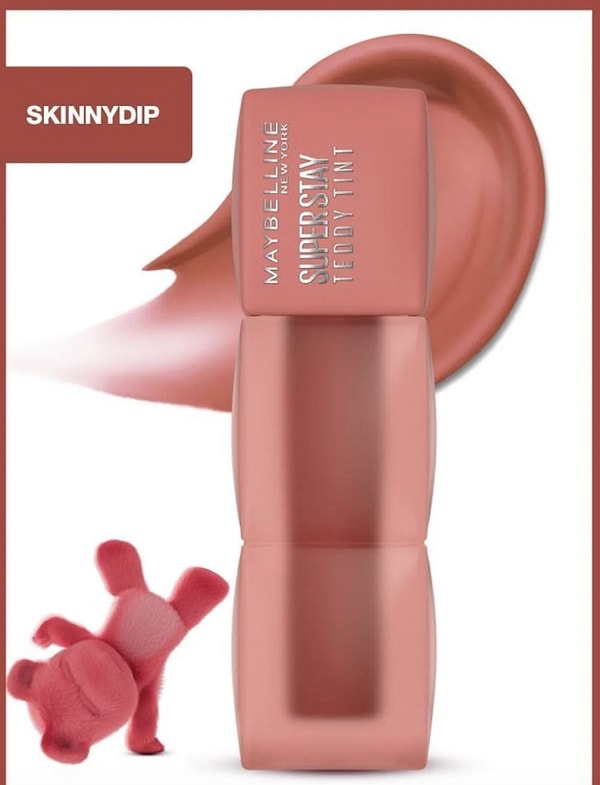 11. Maybelline New York Maybelline Super Stay Teddy Tint Uzun Süre Kalıcı Likit Mat Tint 15 Skinny Dip