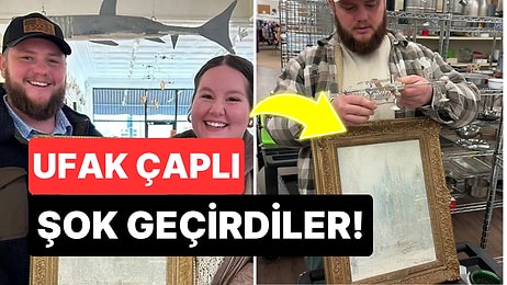 Meğerse Tarihi Varmış: Sanat Galerisinden 110 TL'ye Aldıkları Tabloyu Binlerce Liraya Sattılar