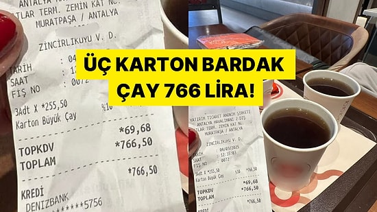 Antalya Havalimanı'nda 255 Liraya Satılan Çay İsyan Ettirdi