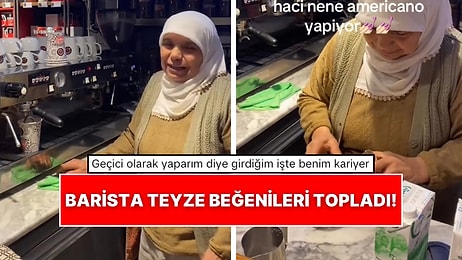 Barista Teyze Americano Hazırladığı Anlarla Sosyal Medyada Beğenileri Topladı