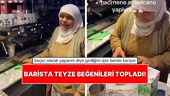 Barista Teyze Americano Hazırladığı Anlarla Sosyal Medyada Beğenileri Topladı